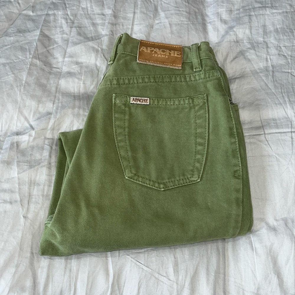 Green vintage denim. From 70s era